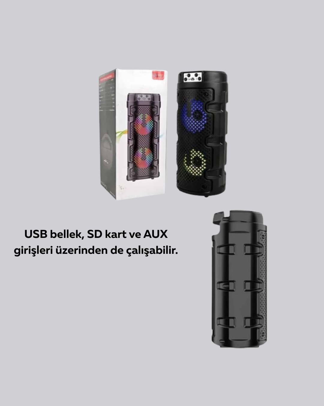 Kompakt ve Şık Tasarımlı Taşınabilir Hoparlör - Görsel 2