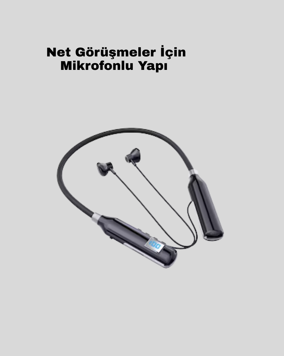 Ergonomik Tasarımlı IPX4 Suya Dayanıklı Bluetooth Kulaklık - Görsel 2