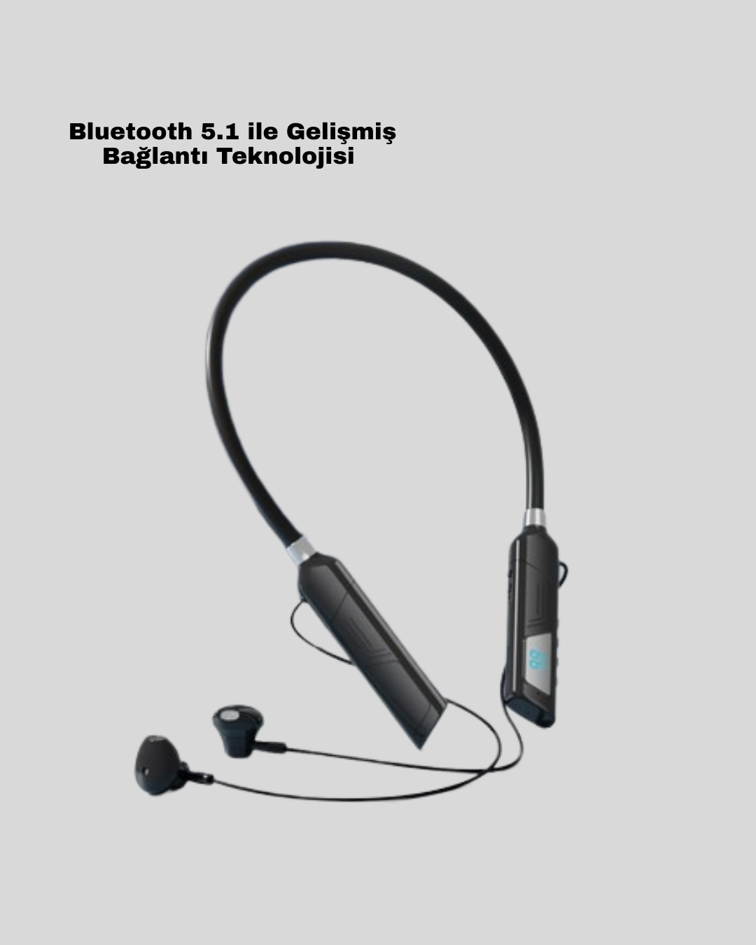 Ergonomik Tasarımlı IPX4 Suya Dayanıklı Bluetooth Kulaklık - Görsel 4