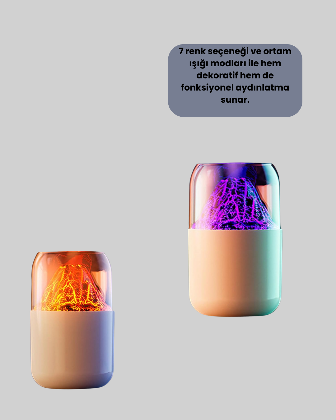 Şık Tasarımlı Aromaterapi ve Nemlendirici Cihaz - Görsel 4