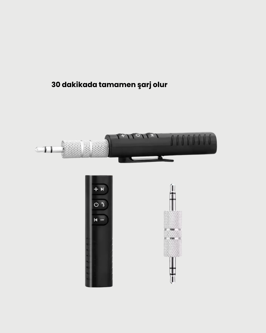 Hızlı Şarjlı Bluetooth Ses Alıcısı – Ev Araç ve Ofis İçin - Görsel 3