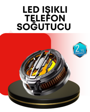 RGB Işıklı Sessiz Fanlı Telefon Soğutucu