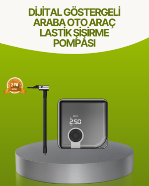 Dijital Ekranlı Taşınabilir Akıllı Araç Hava Kompresörü