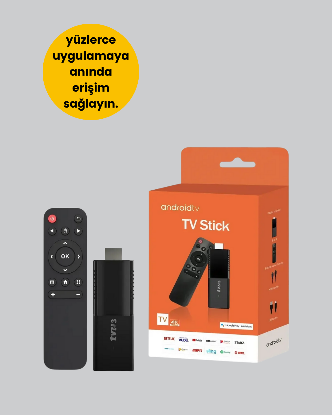 Android TV Stick WiFi ve Bluetooth Bağlantılı - Görsel 5
