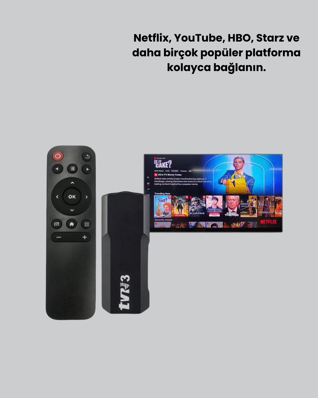 4K Ultra HD Android TV Stick – Tak Çalıştır Akıllı TV Cihazı - Görsel 3