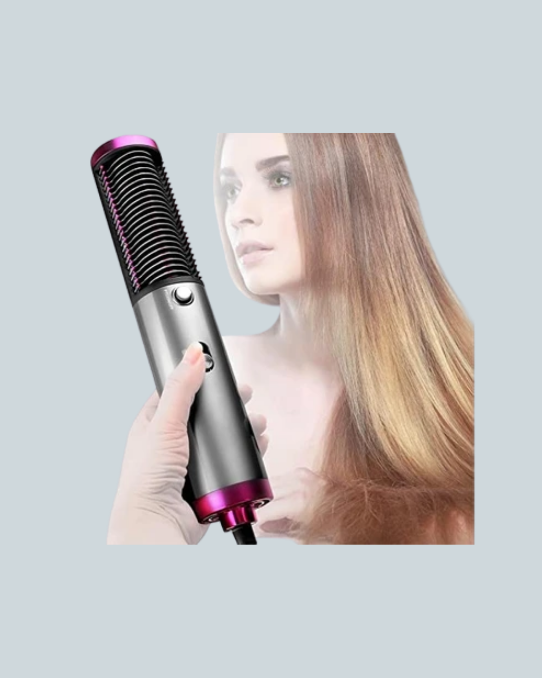 Ergonomik Tasarımlı Hafif ve Taşınabilir Sıcak Hava Fırçası - Görsel 5