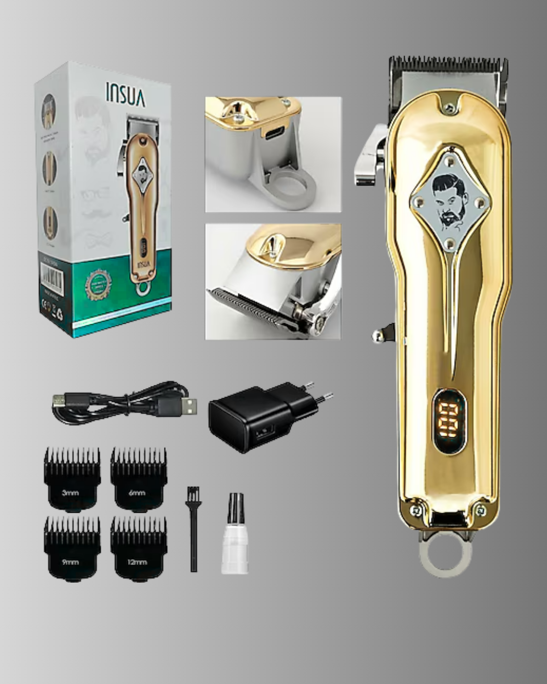 Ergonomik Tasarımlı Hafif ve Taşınabilir Profesyonel Tıraş Makinesi - Görsel 5