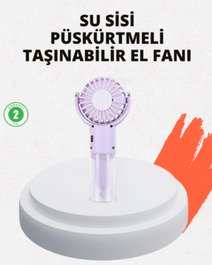 Sessiz Çalışan Şarjlı Su Buharlı Portatif Vantilatör