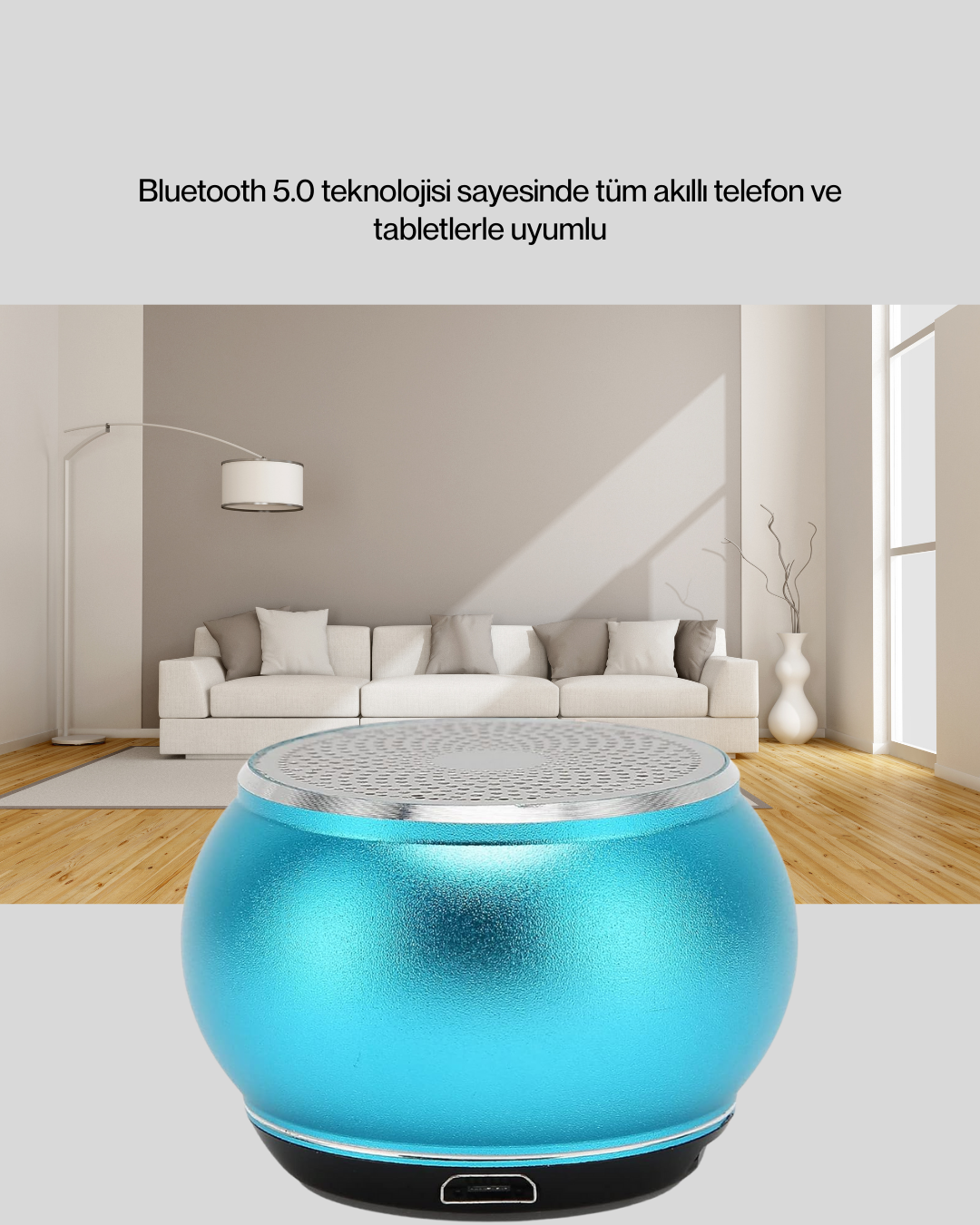 Kablosuz Bluetooth Hoparlör | 2-3 Saat Kesintisiz Müzik Keyfi - Görsel 2