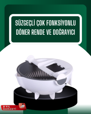 Çok Amaçlı Hazneli Sebze Rende Doğrayıcı ve Soyucu