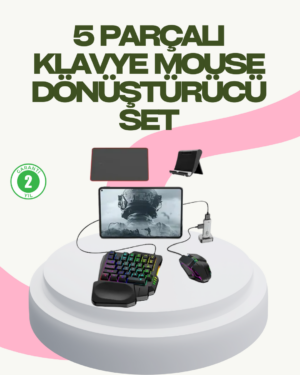 Rekabetçi Mobil Oyun Aksesuarı | Klavye + Mouse + Hızlı Dönüştürücü