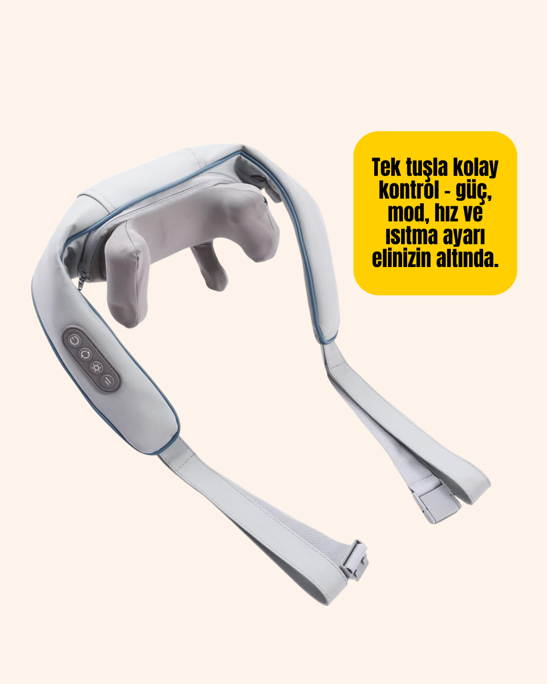 Şarjlı Boyun ve Omuz Masaj Aleti | 3D Yoğurma Teknolojisi - Görsel 3