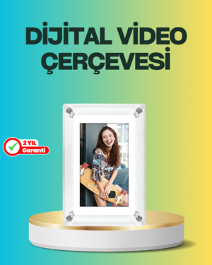 Hediyelik Dijital Çerçeve – 7 İnç IPS Ekranlı 4GB Hafızalı Hoparlörlü