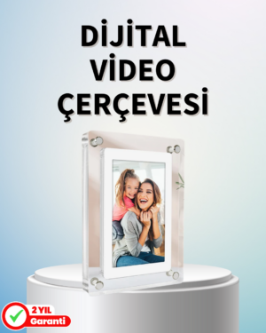 Dayanıklı ve Hafif Tasarım – 7 İnç Dijital Fotoğraf Çerçevesi Ev ve Ofis İçin