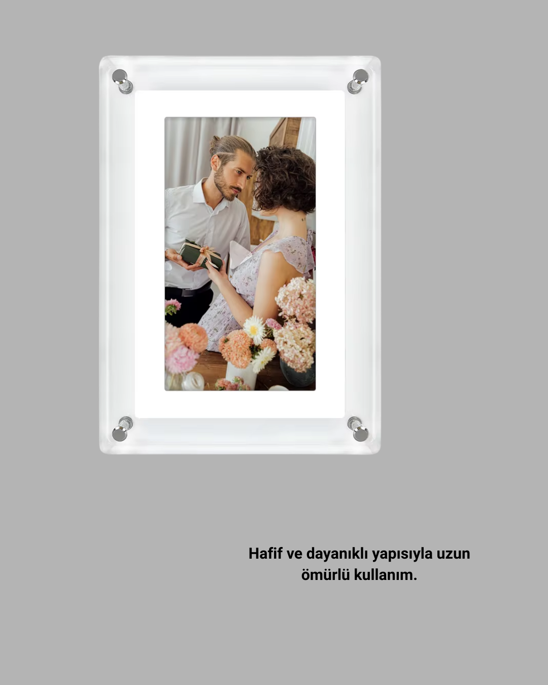 Ses Kontrol Tuşlu 7 İnç Dijital Fotoğraf Çerçevesi – Kolay ve Pratik Kullanım - Görsel 4