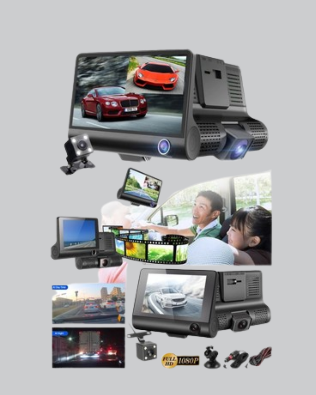 Çift ve Üçlü Lens Seçeneği ile Tüm Açılardan Kayıt Yapan Araç Kamerası - Görsel 2