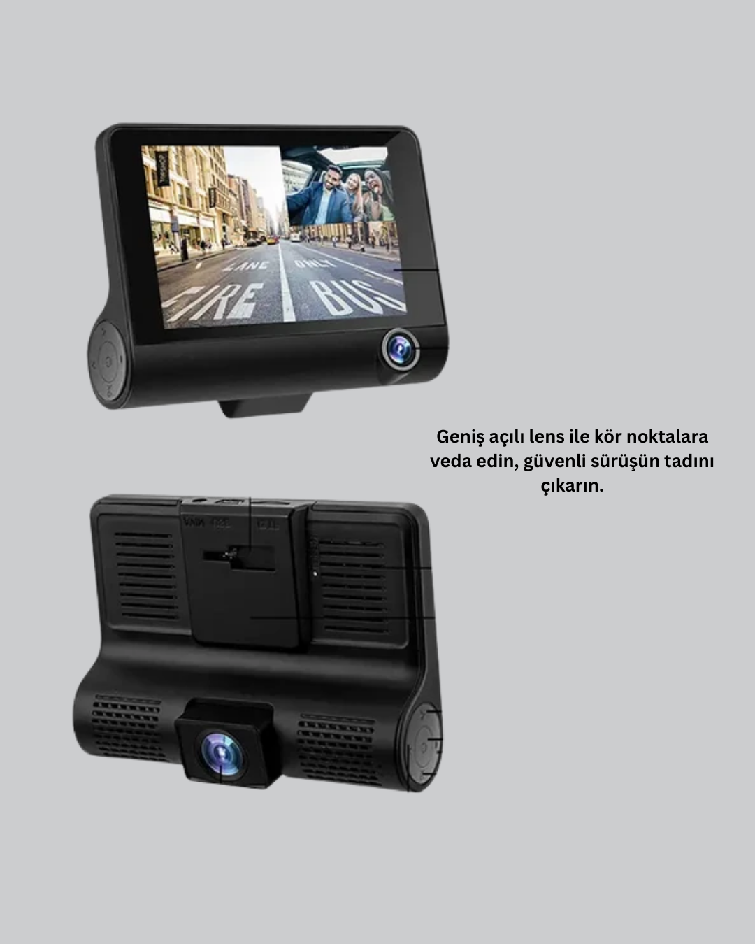 Çift ve Üçlü Lens Seçeneği ile Tüm Açılardan Kayıt Yapan Araç Kamerası - Görsel 4