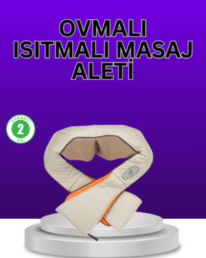 Isıtma Fonksiyonlu Ovmalı Boyun Omuz ve Vücut Masaj Cihazı Rahatlatıcı