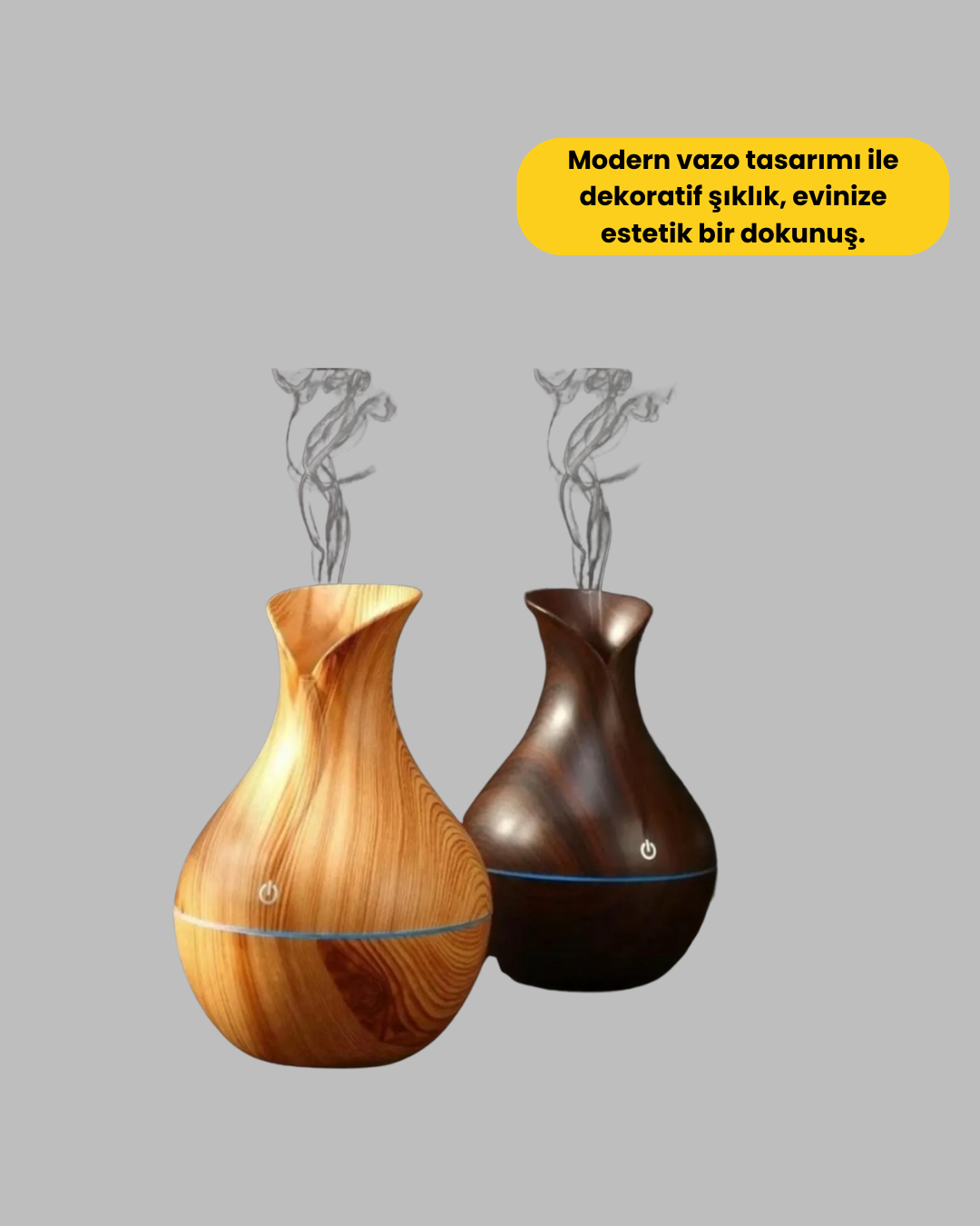 Led Işıklı Ultrasonik Oda Nemlendirici ve Uçucu Yağ Difüzörü - Görsel 4