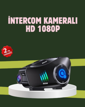 Q28 Full HD Kameralı Motosiklet Kask Kulaklığı – 45 Saat Müzik IPX6 Su Geçirmez