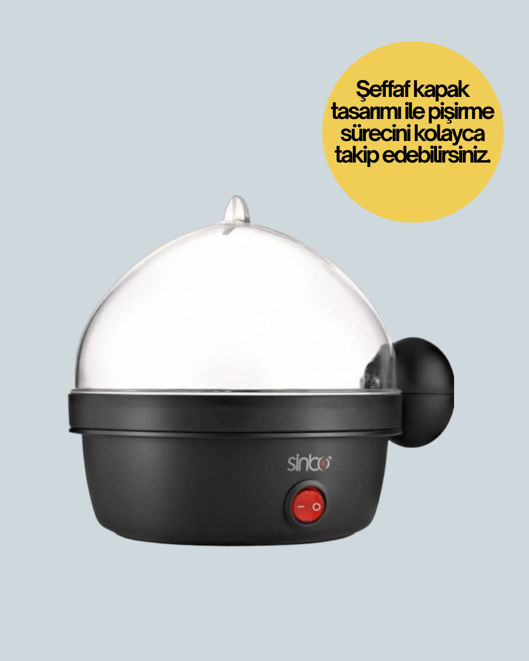 Elektrikli Yumurta Pişirme Makinesi 7 Yumurta Kapasiteli - Görsel 4