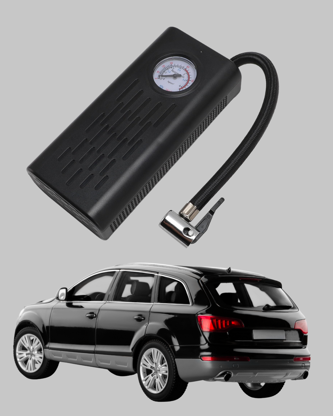 Type-C Şarjlı Güçlü Elektrikli Kompresör Motosiklet Oto Bisiklet İçin - Görsel 5