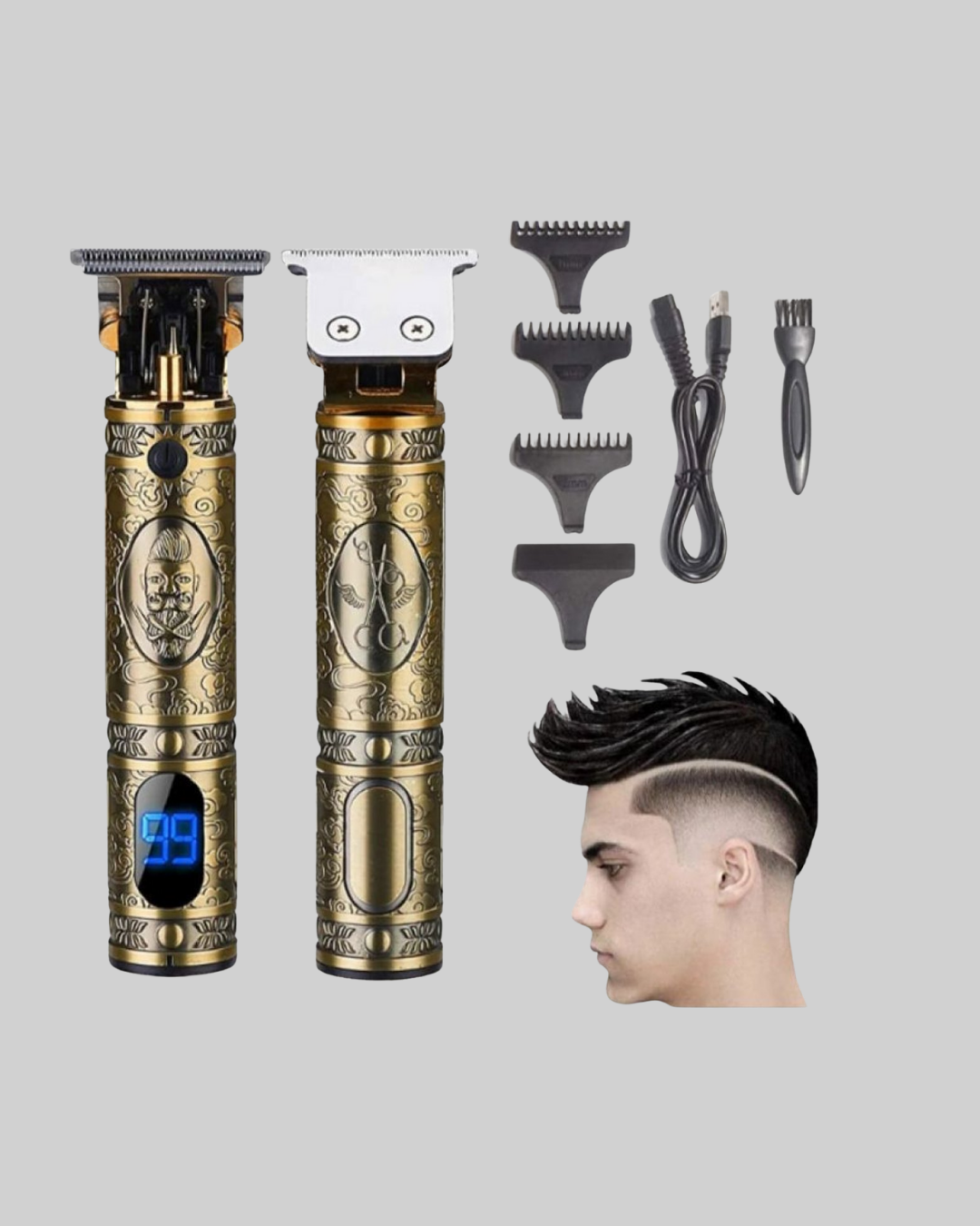 Su Geçirmez Daling Saç ve Sakal Tıraş Makinesi - Görsel 4