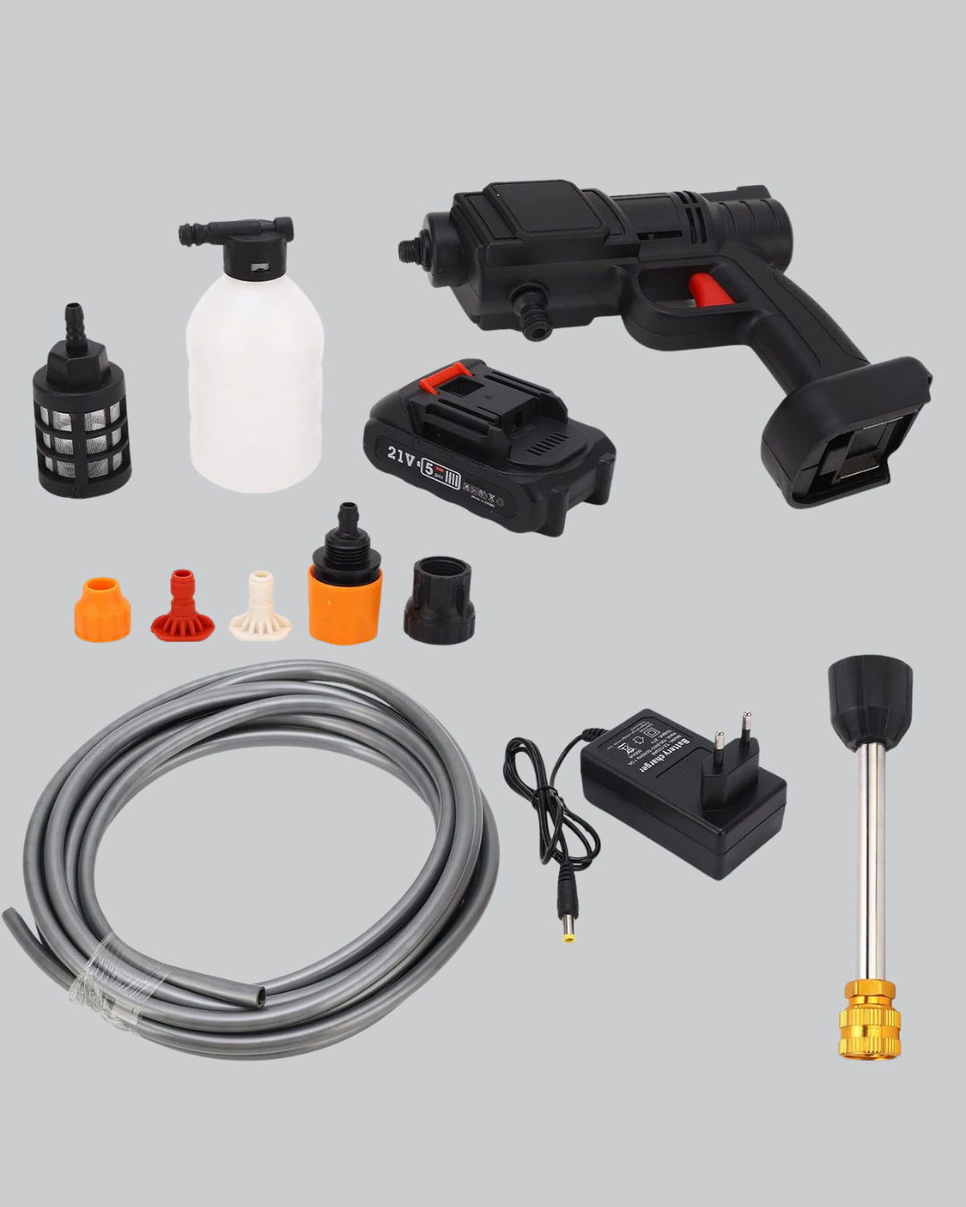 48V Şarjlı Basınçlı Yıkama Cihazı Köpük Hazneli 2025 Orijinal Model - Görsel 2