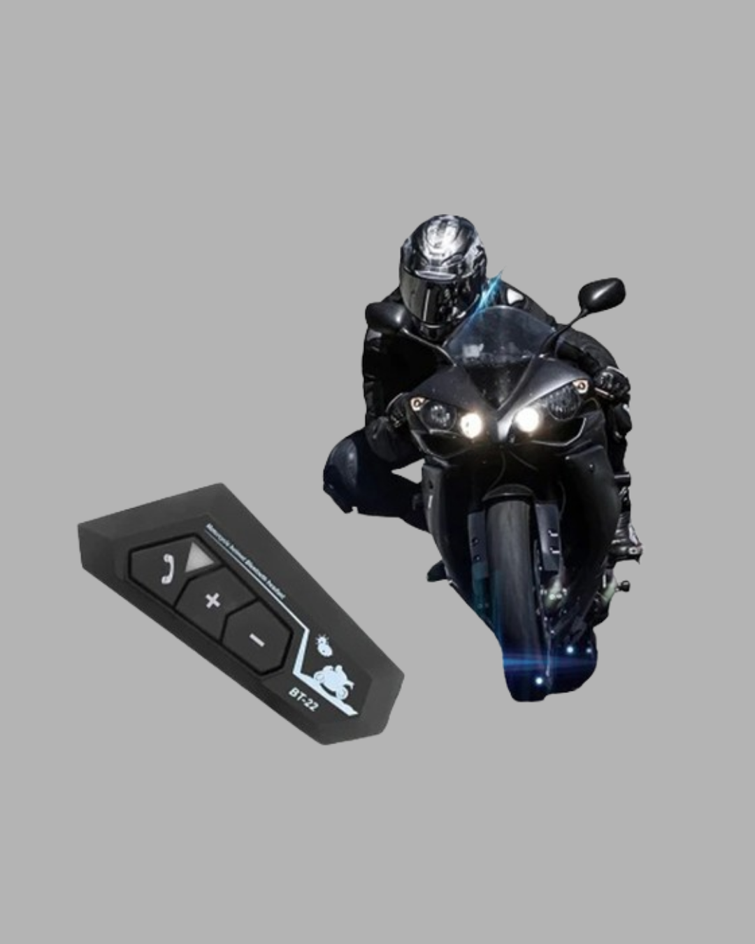 BT22 Kask Bluetooth Kulaklık Su Geçirmez Motosiklet İletişim Sistemi - Görsel 5