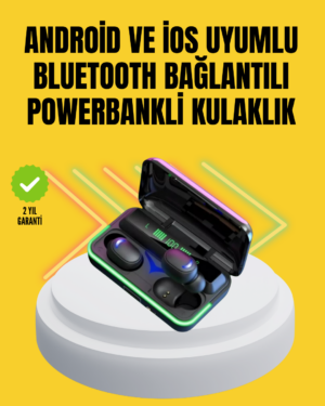 E10 Powerbanklı Bluetooth Kulaklık Oyun Modu ve Şık Tasarım
