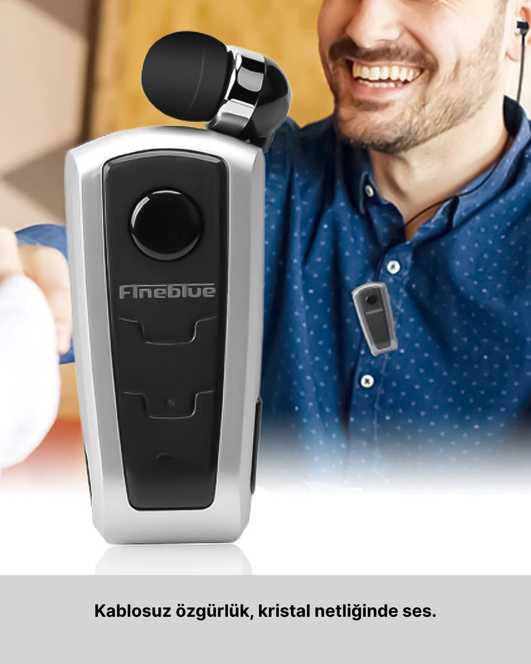 Spor ve Seyahat İçin Fineblue F910 Kablosuz Kulaklık - Görsel 2