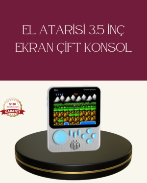 Şarjlı 3.5 İnç Retro Oyun Konsolu
