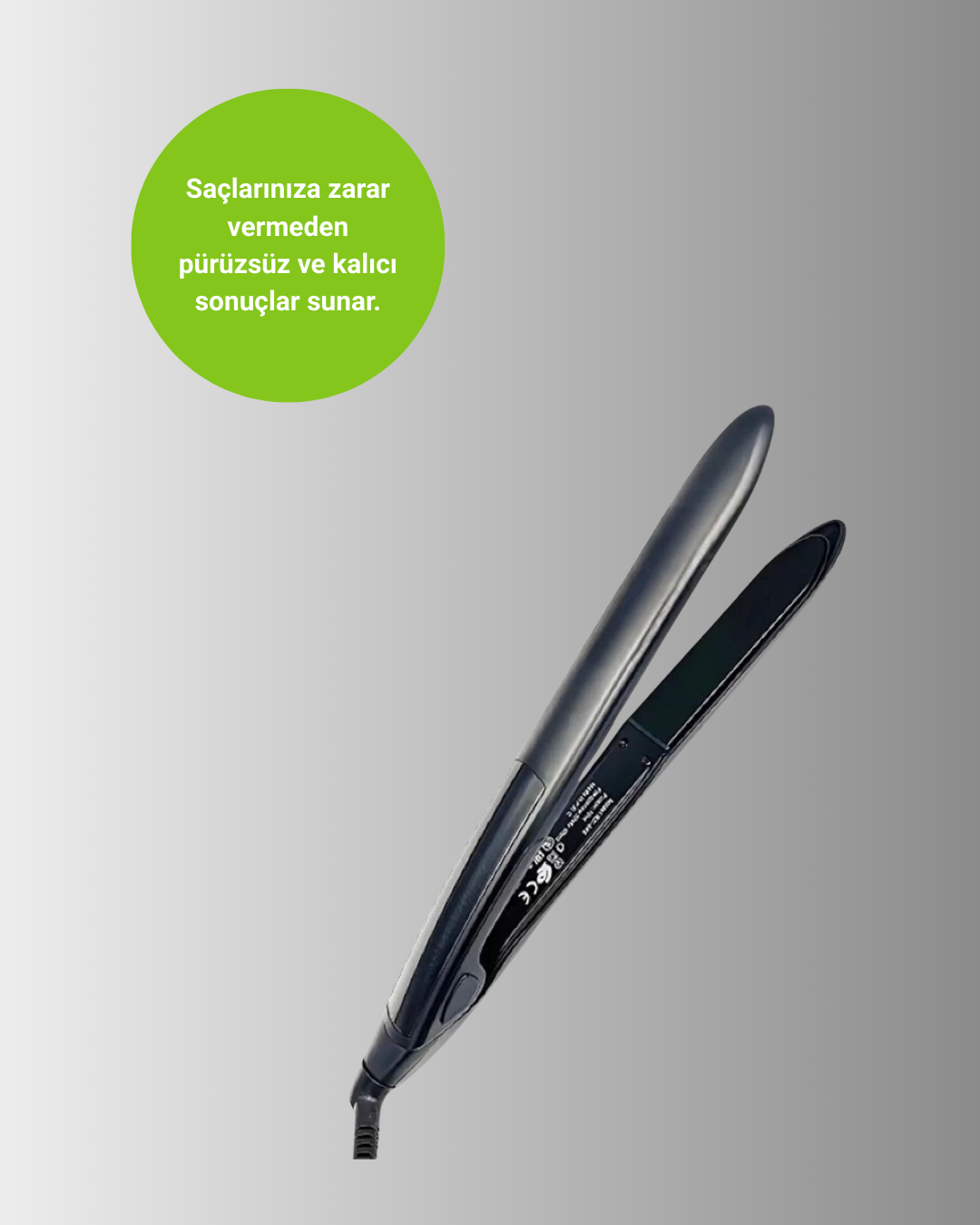 Isı Ayarlı 2025 Titanyum Kaplama Seramik Plakalı Saç Düzleştirici A Kalite Orijinal - Görsel 2