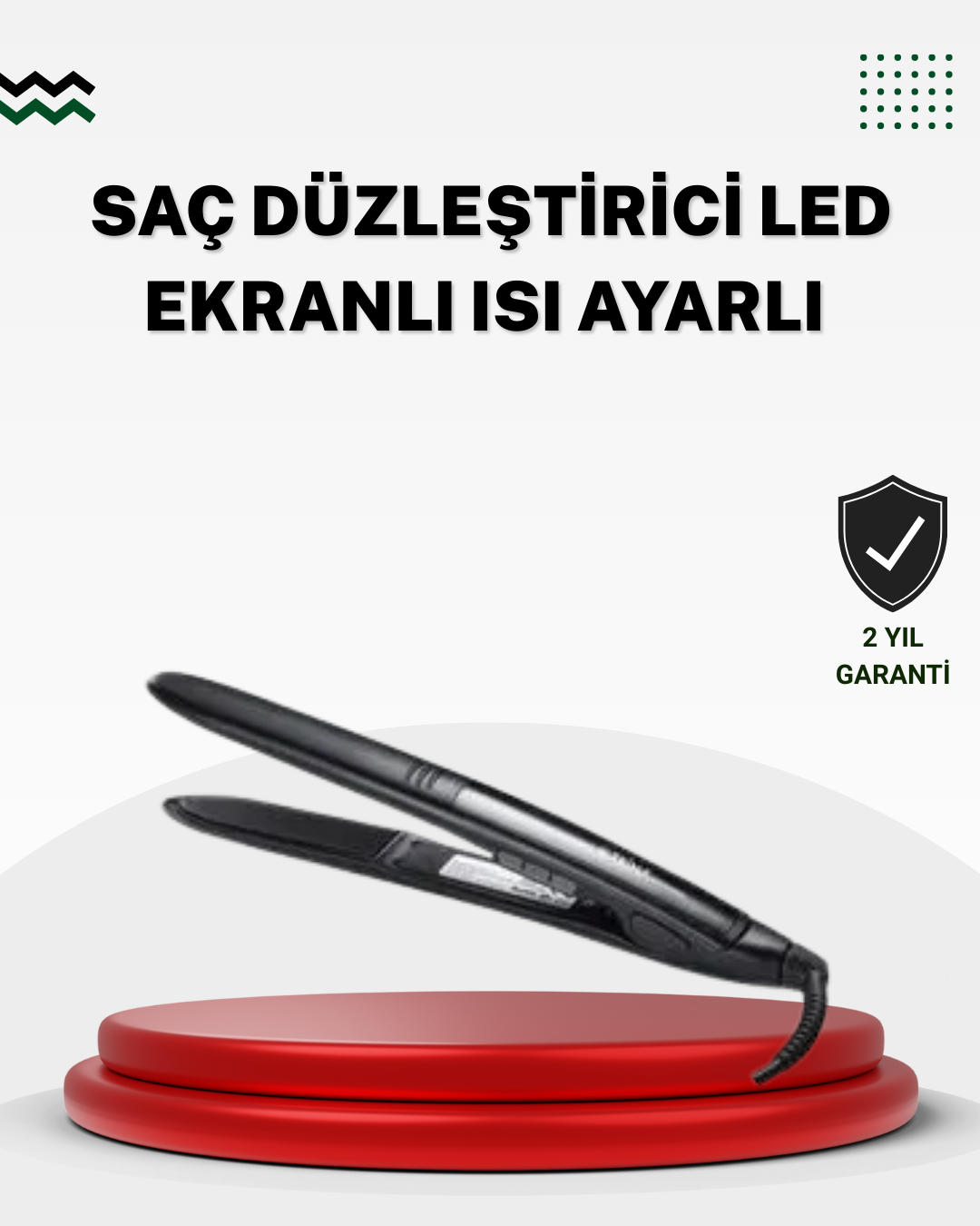 2025 Seri Profesyonel Isı Ayarlı Titanyum Kaplama Saç Düzleştirici Dijital Ekranlı