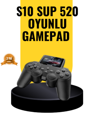 2025 A Kalite S10 Gamepad 520 Oyunlu TV Bağlantılı Retro Atari Konsolu