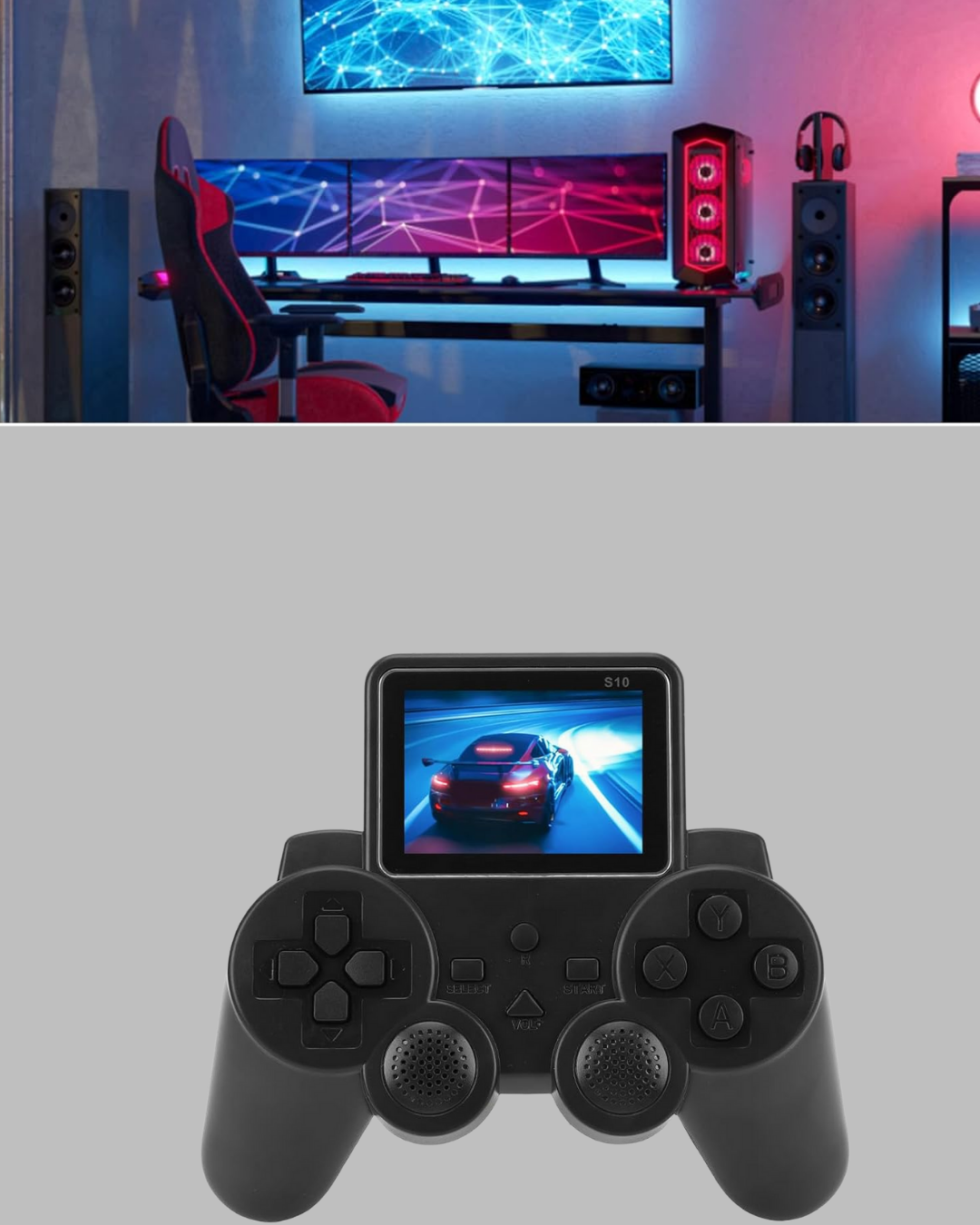 2025 A Kalite S10 Gamepad 520 Oyunlu TV Bağlantılı Retro Atari Konsolu - Görsel 2