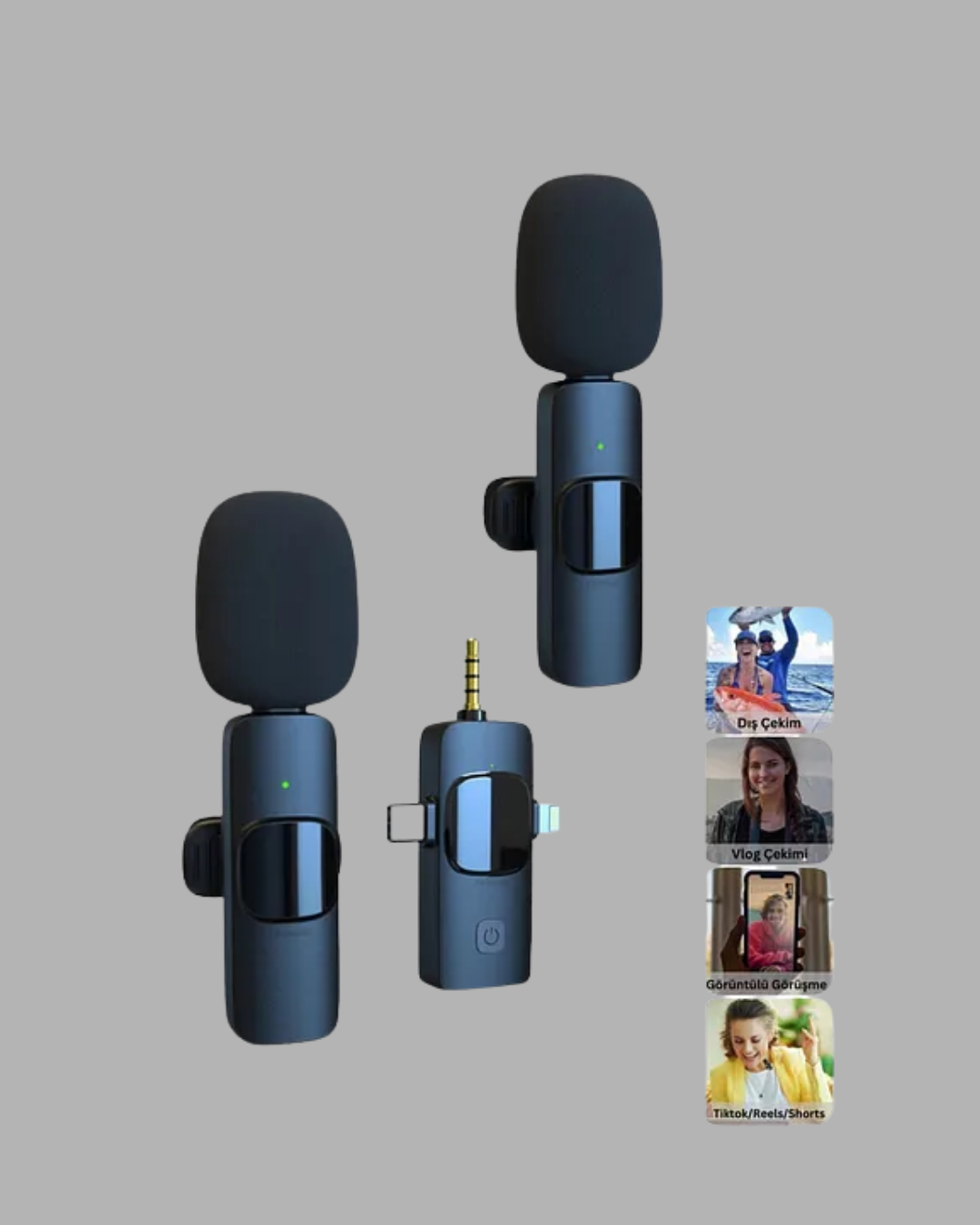 Kablosuz Mikrofon - Telefon ve Bilgisayar Uyumlu - Görsel 2