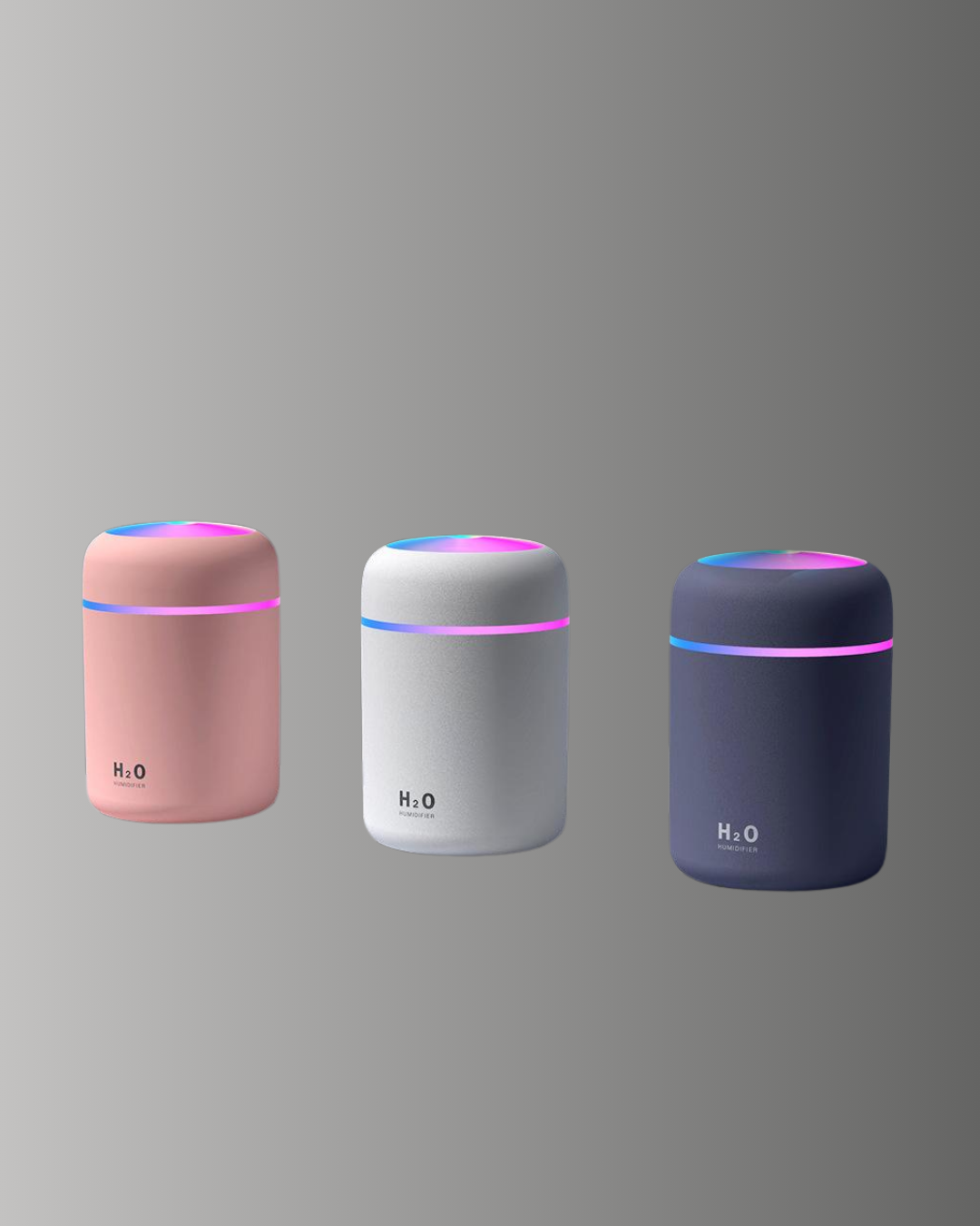 Taşınabilir Hava Nemlendirici – Renkli Işık ve USB Bağlantı - Görsel 3