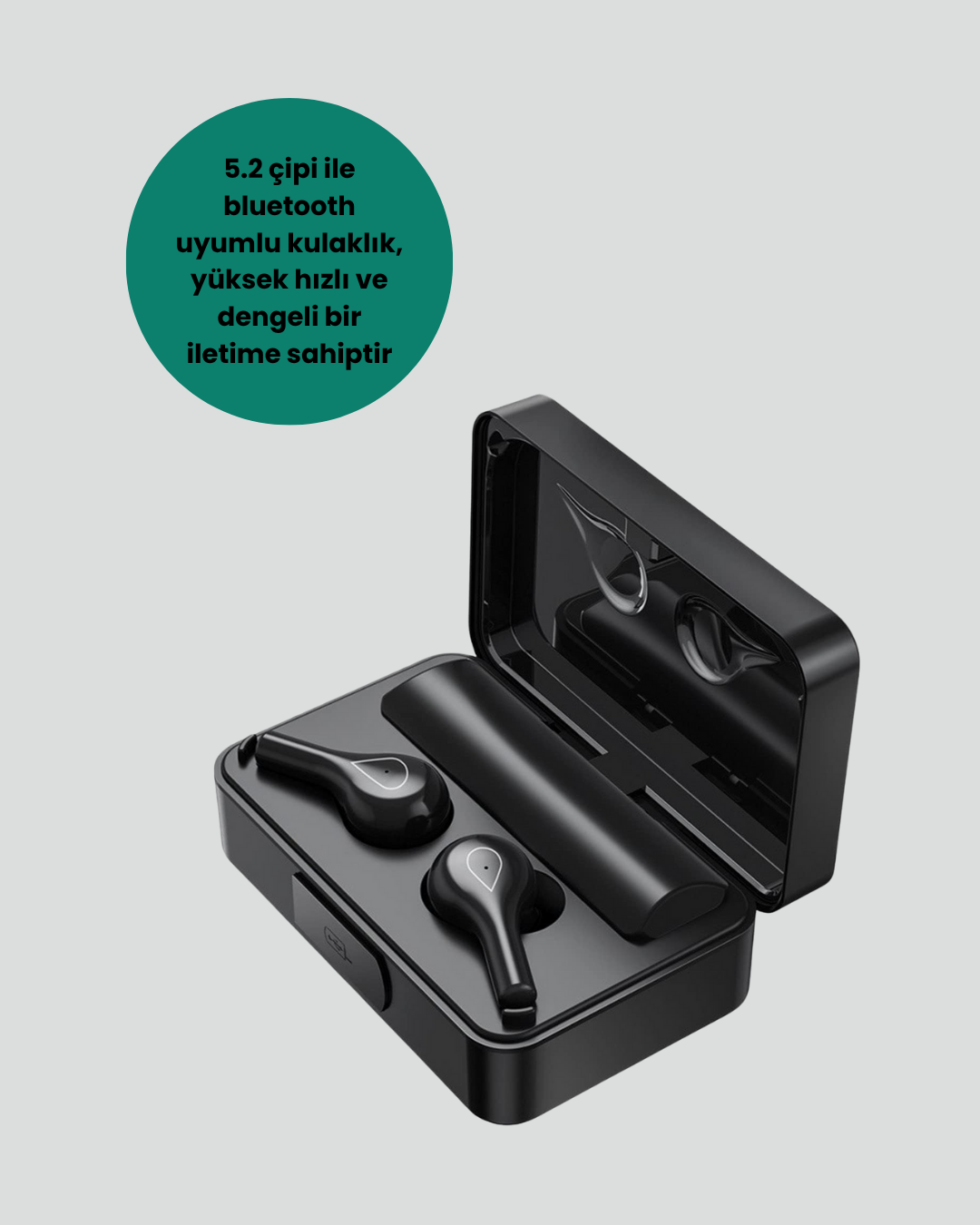Kablosuz Kulaklık – Dokunmatik Kontrol ve Uzun Pil Ömrü - Görsel 3