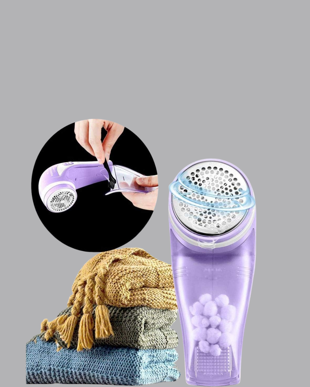 Pamuk Tiftik Tüy Temizleme Makinesi 5W – 3 Bıçaklı Sistem - Görsel 5