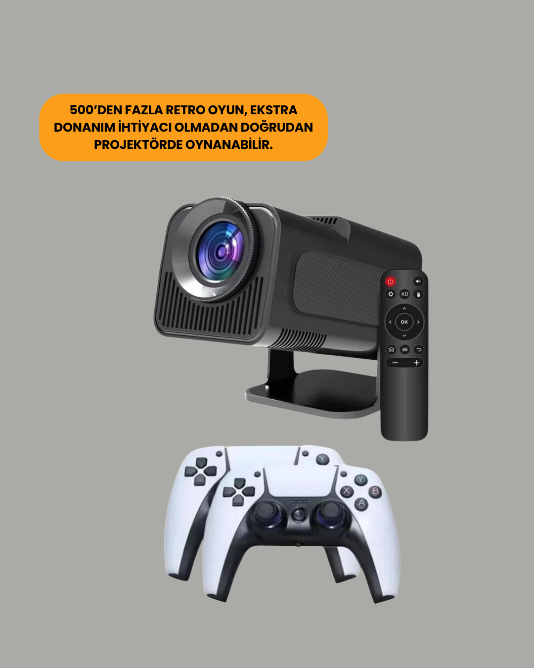 HCS350pro Android 11 İşletim Sistemli Mini Projektör - Görsel 4