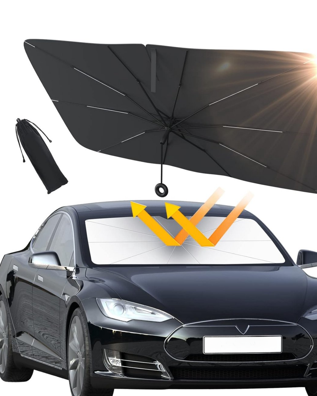 Citroen C-Elysee Fiat Albea Renault Thalia Hyundai Accent Era Ford Fusion Uyumlu Oto Şemsiye - Görsel 5