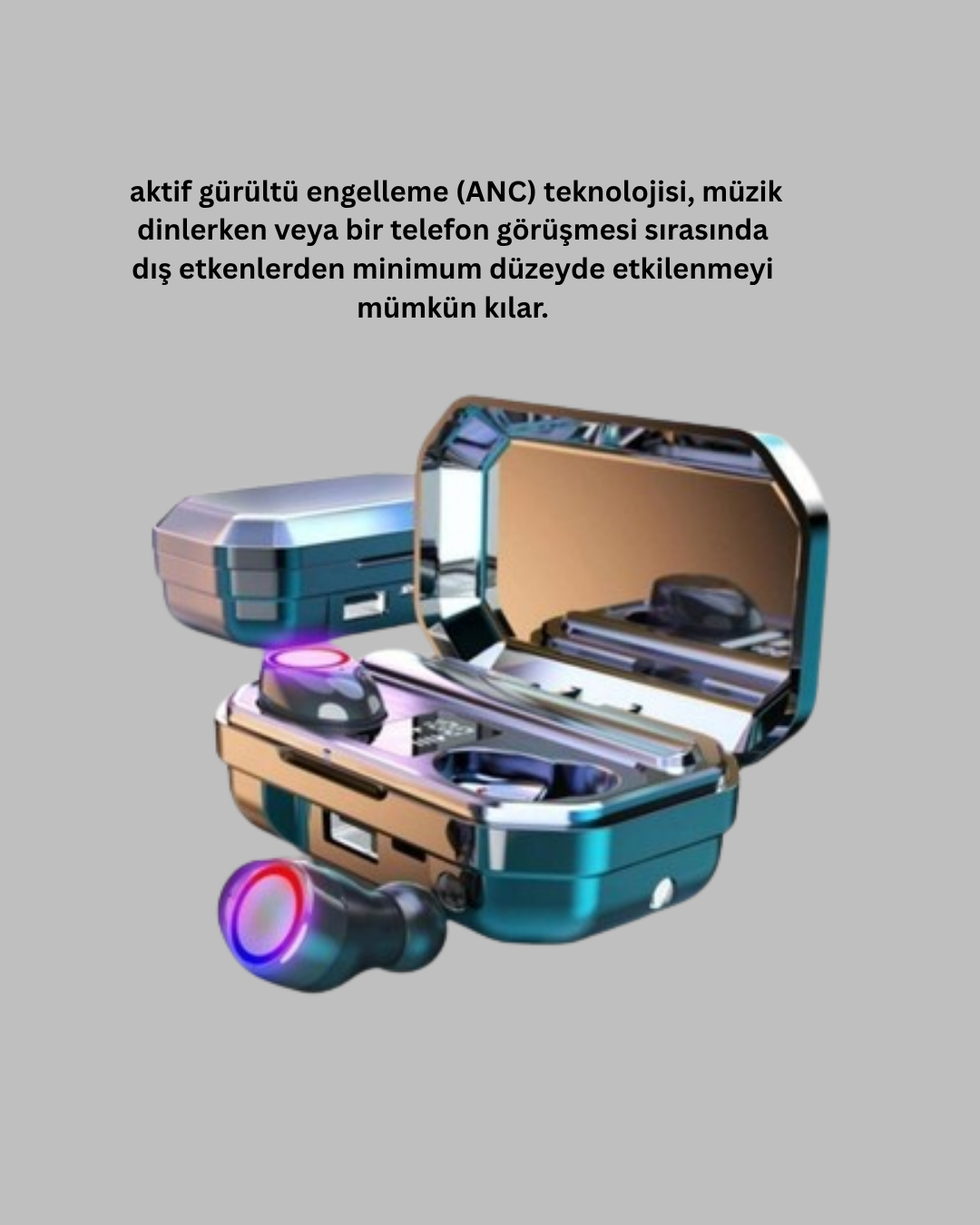 Dahili Mikrofonlu Kablosuz Kulaklık – Net Görüşme Kalitesi - Görsel 5
