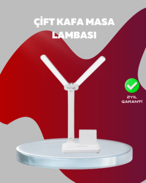 Kısılabilir LED Masa Lambası – Kalemlik Telefon Standı ve Okuma Işığı Bir Arada