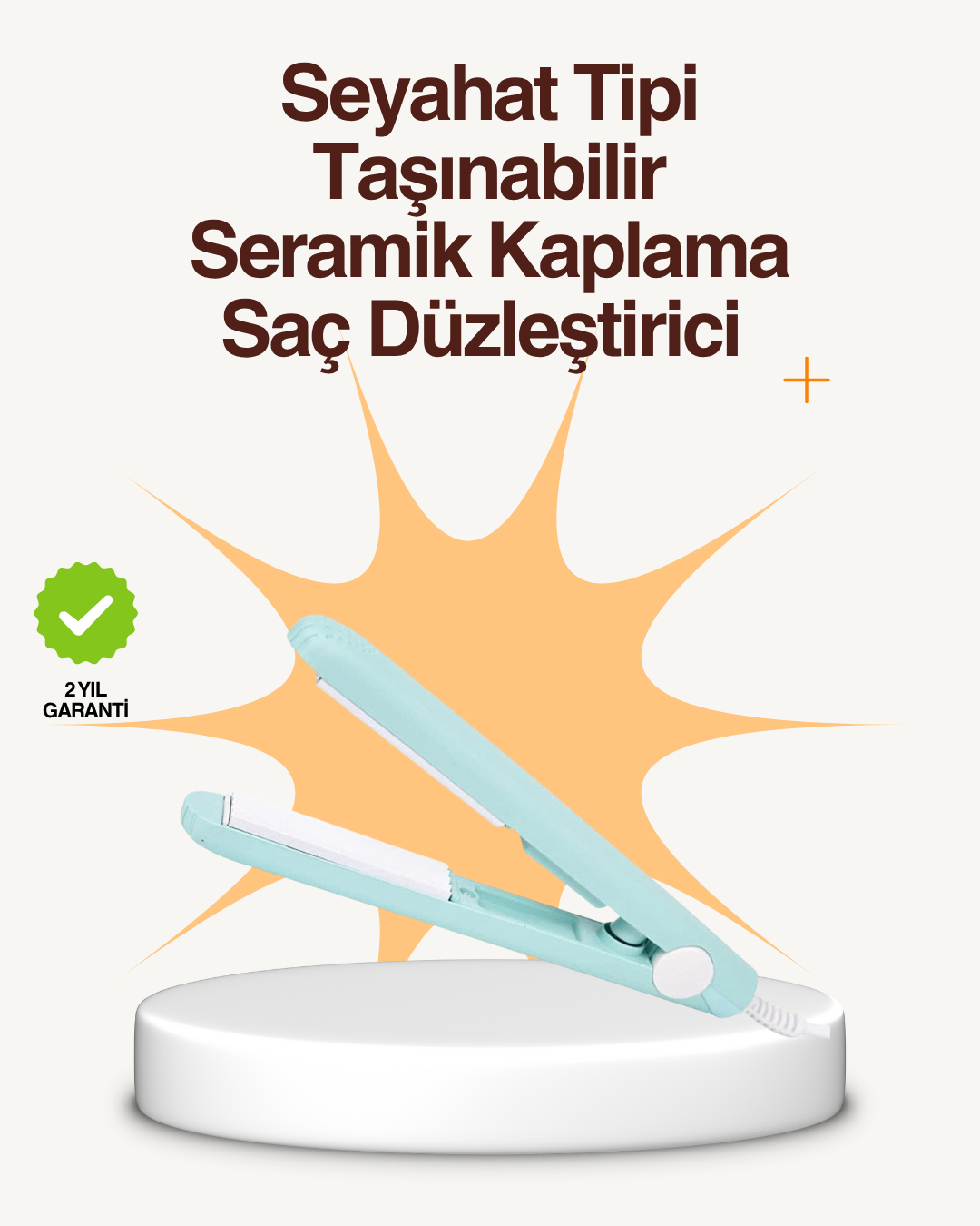 Seramik Kaplamalı Saç Hasarını Azaltan Kısa Saçlara Uygun Bukle Maşası