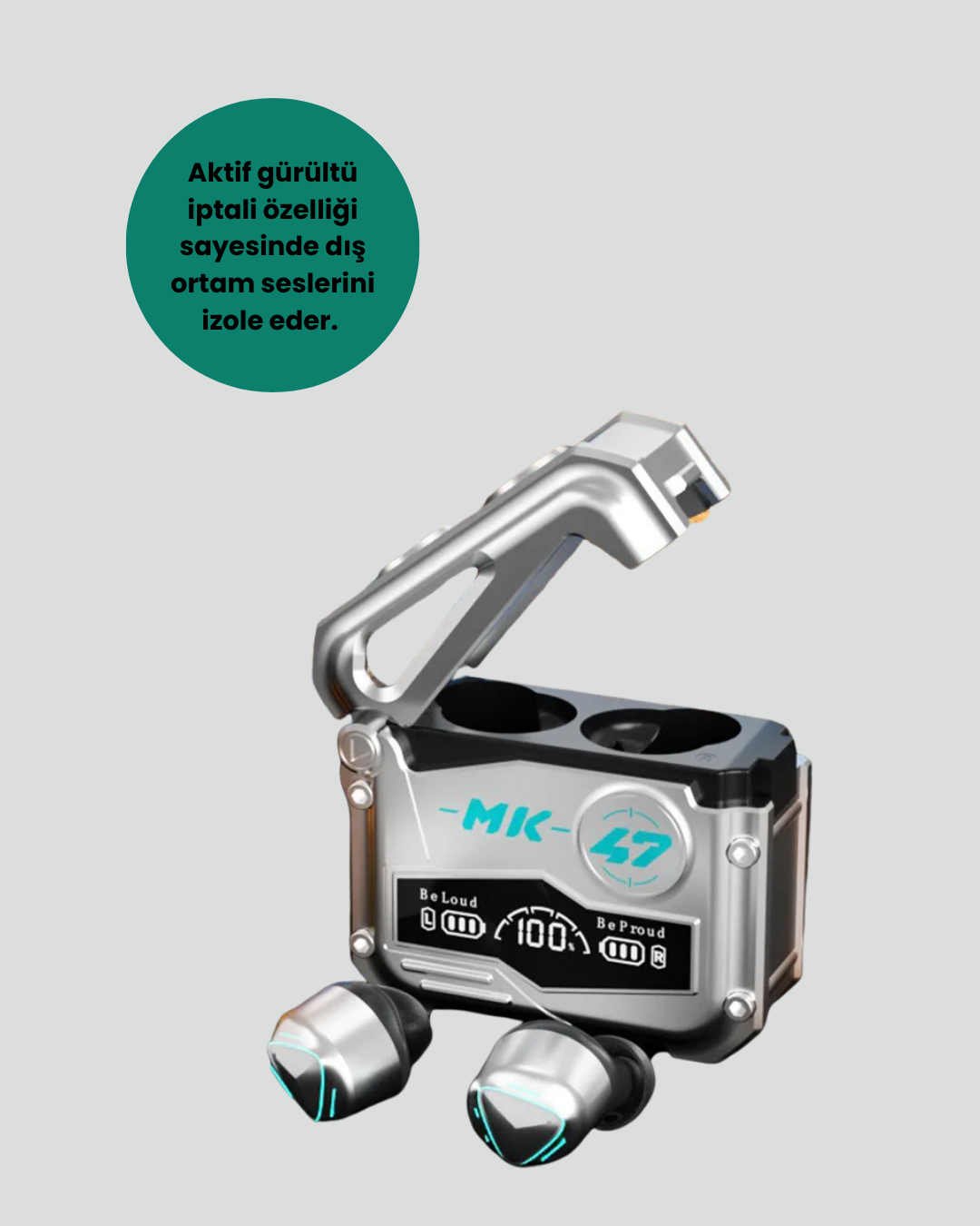 Hızlı Şarj Edilebilen Kablosuz Kulaklık – Uzun Süreli Kullanım için Tasarlandı - Görsel 3