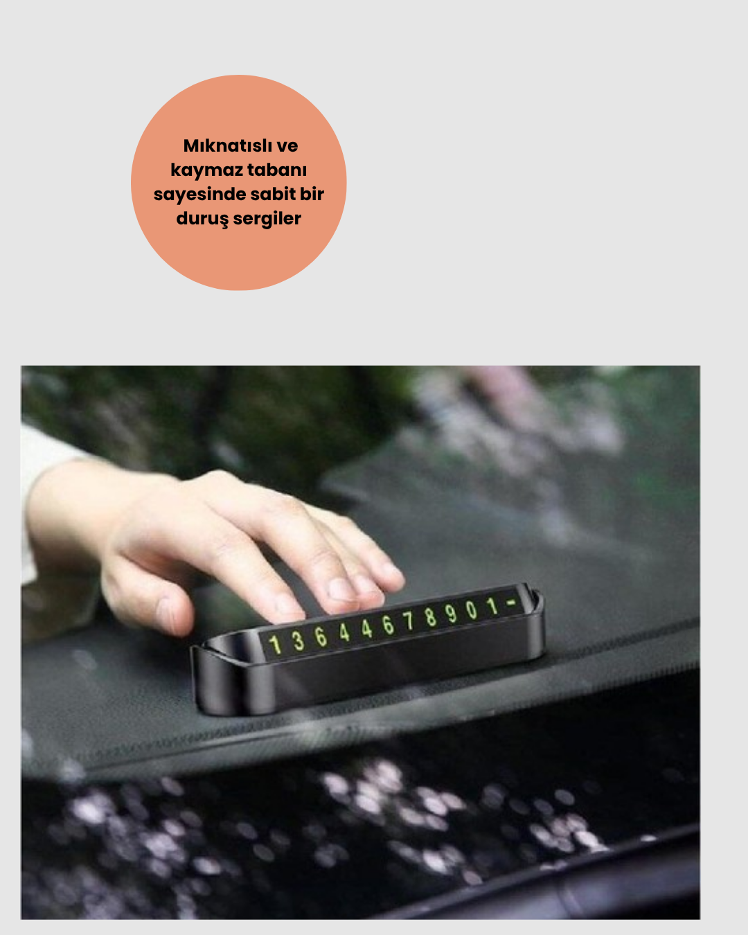 Fosforlu Işıltı ile Araç İçi Telefon Numaratörü – Güvenli Parkın Anahtarı - Görsel 2