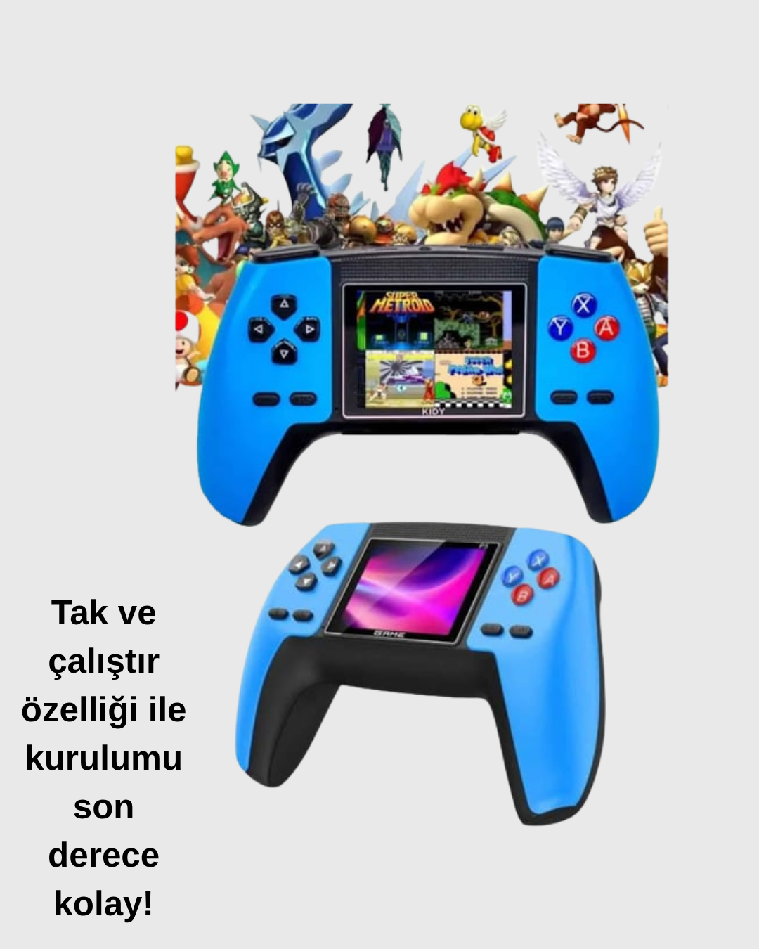 P5 Retro GamePad | 520 Klasik Oyunlu Mini Oyun Konsolu - Görsel 4