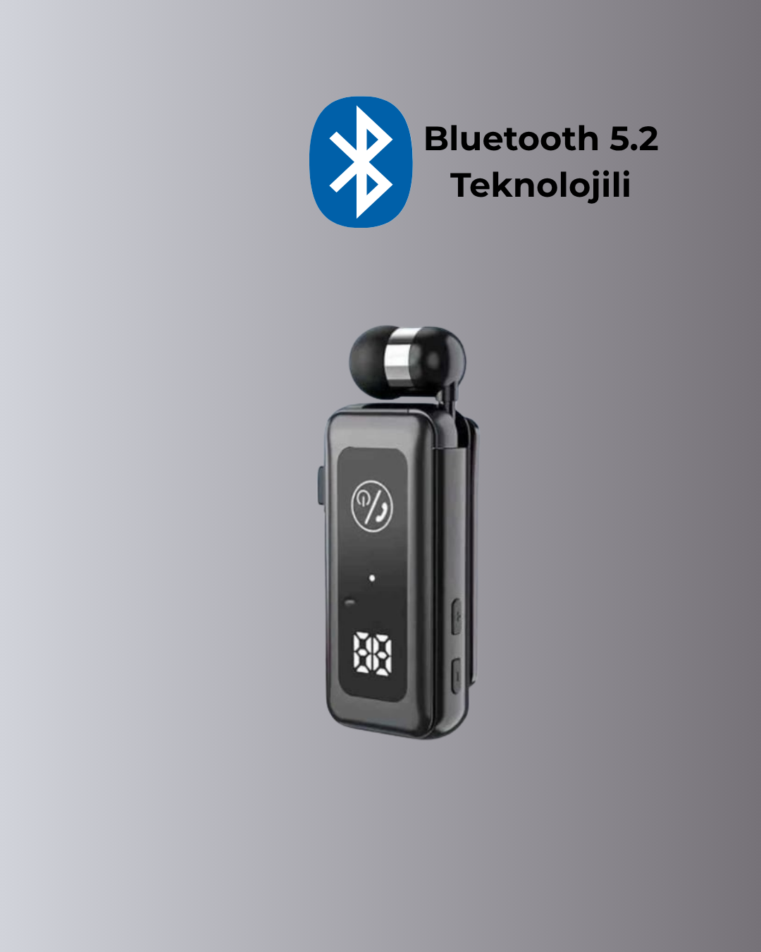 Hafıza Kartı Destekli Bluetooth 5.2 Kulaklık – İki Cihaza Bağlanma Özelliği - Görsel 3