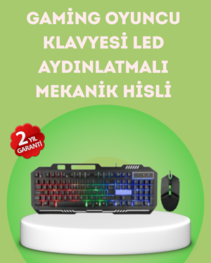 Gaming Klavye ve Mouse Seti PG8018 – Dayanıklı Tuşlar Hızlı Komut